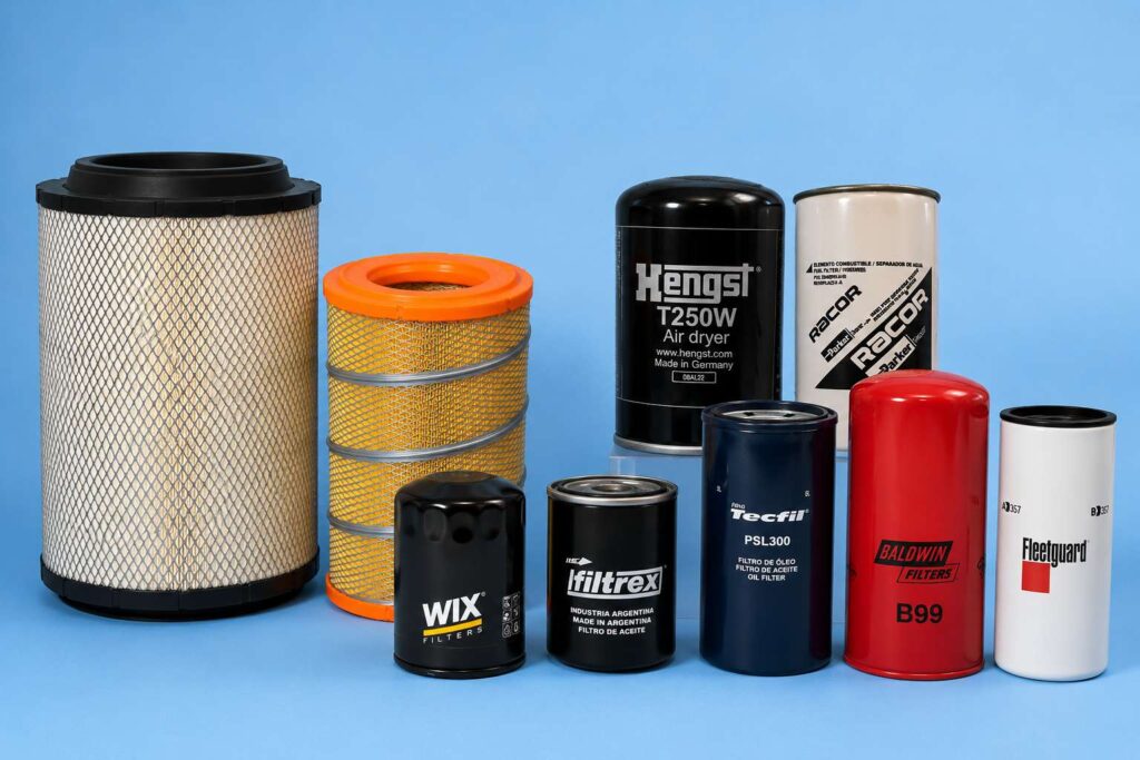 "Filtros de combustible para mantenimiento de grupos electrógenos."
